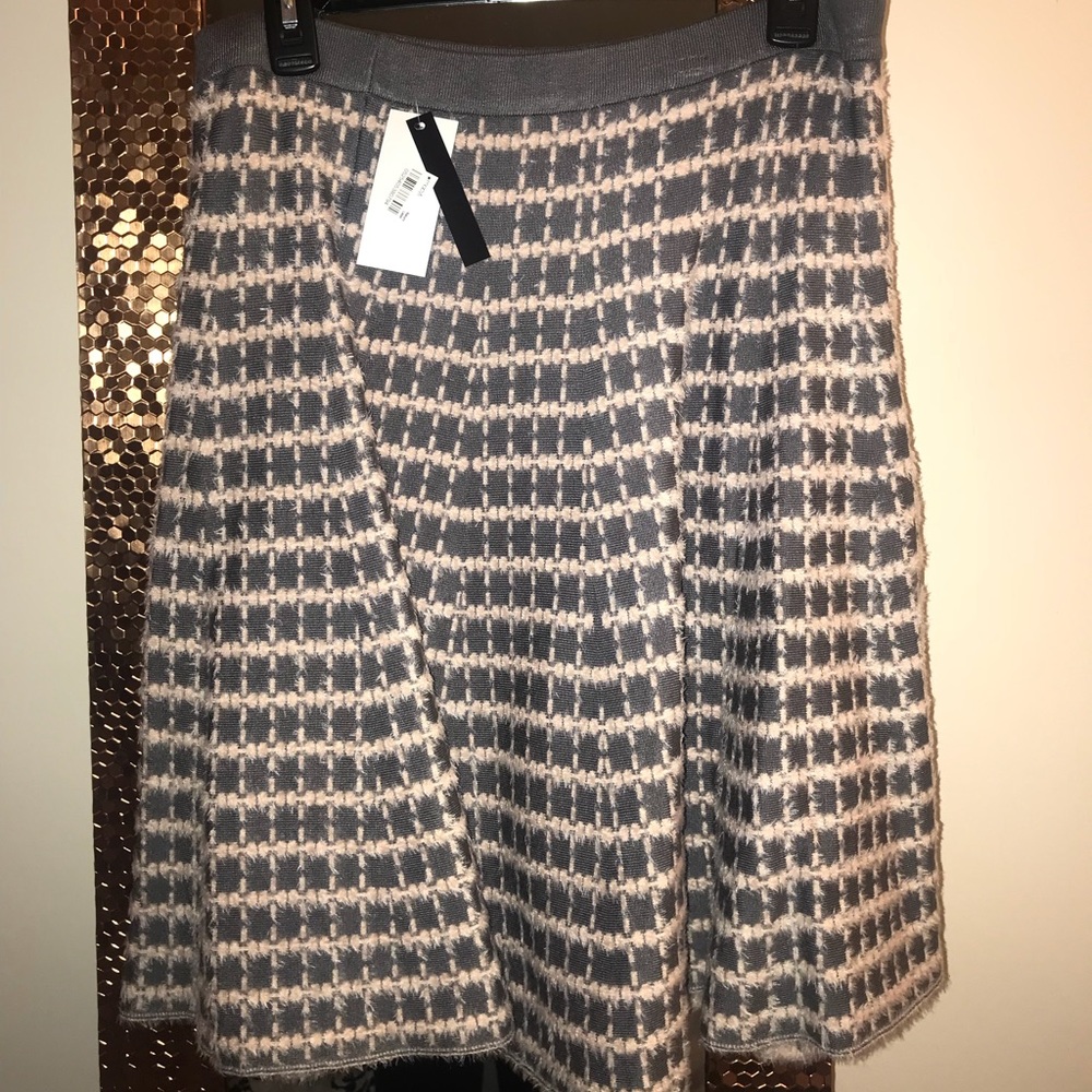 Blush pink and grey skirt